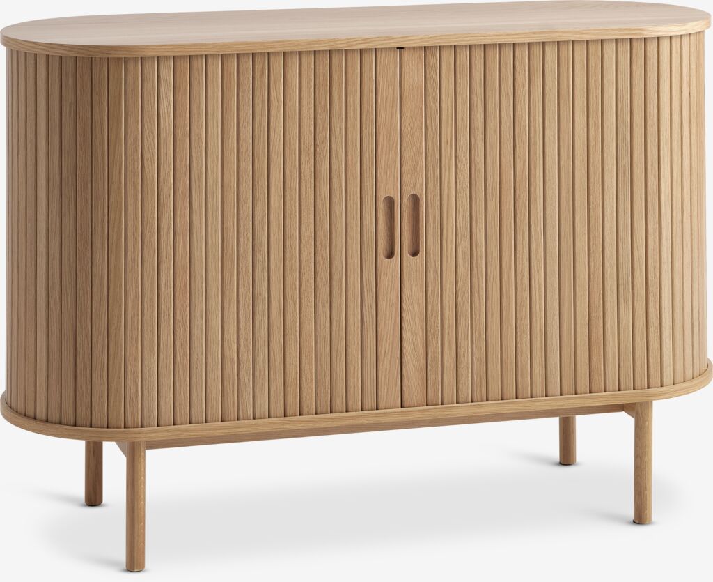 LYNGVIG Kredens LYNGVIG B120 2 drzwi żaluzjowe naturalny dąb