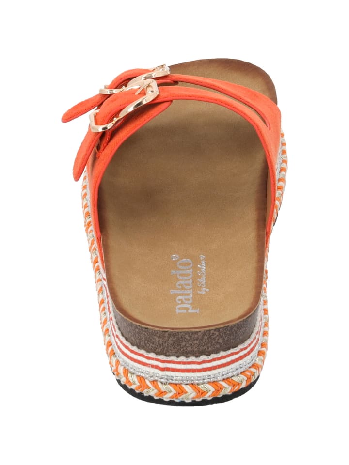 palado Plateau-Pantoletten in Orange günstig kaufen