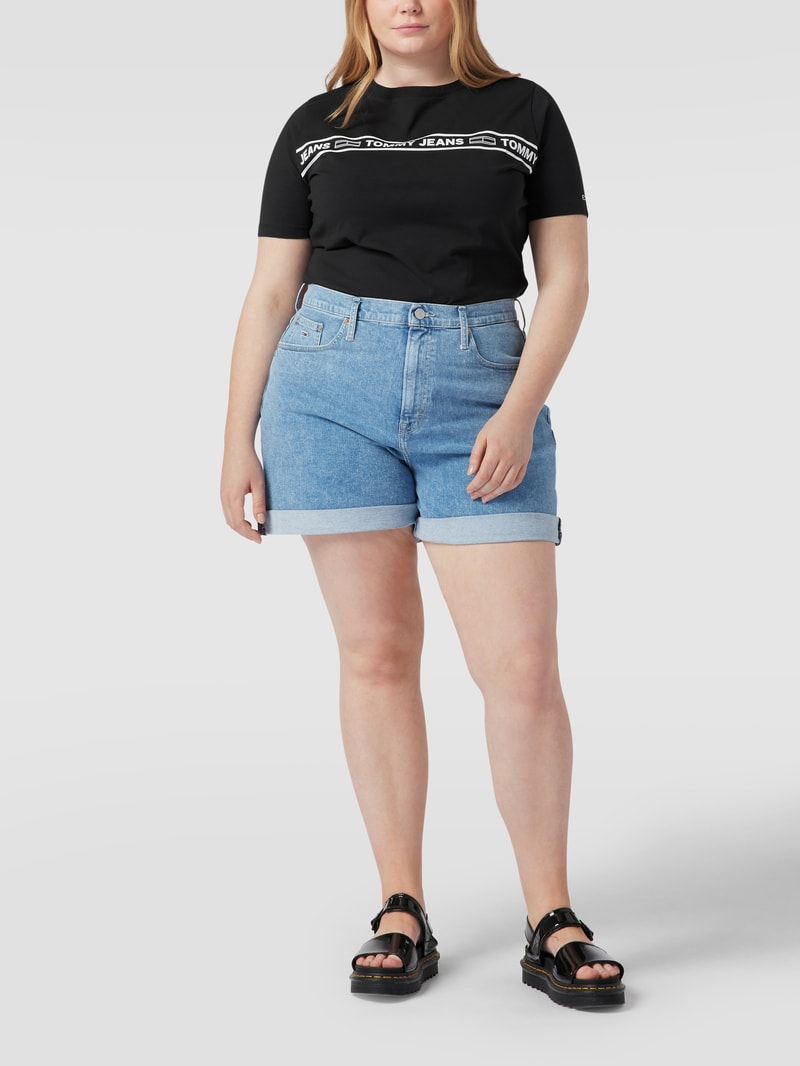 Body mit Label-Print in schwarz