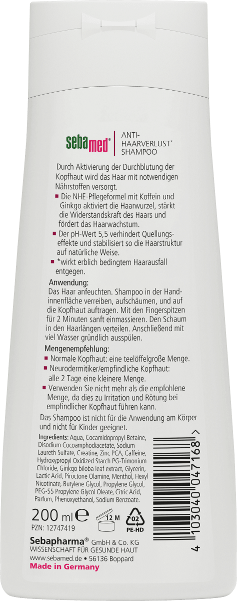 Shampoo Anti-Haarverlust, 200 ml