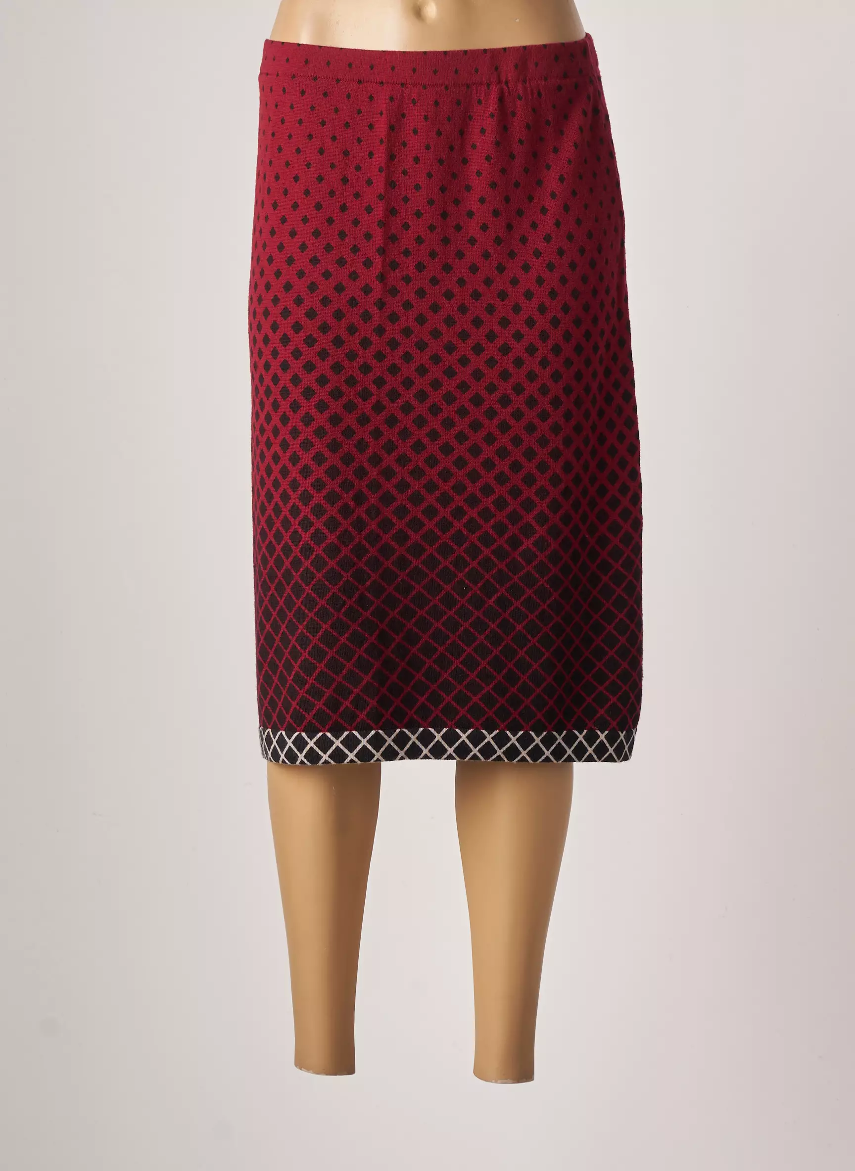 Jei S By Letizia Denaro Jupes Mi Longues Femme couleur rouge