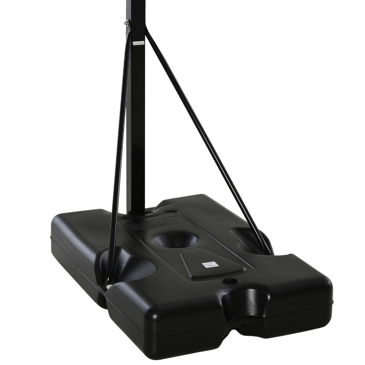 HOMCOM Mobiler Basketballständer Basketballkorb höhenverstellbar 302-352 cm