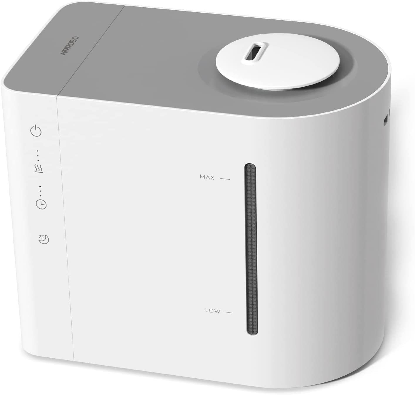 AIRROBO Luftbefeuchter Luftbefeuchter 4.3L Top-Fill für Große Räume Schlafzimmer bis 45m2, 4,30 l Wassertank, 360° Düse,Ultraschall Raumbefeuchter Humidifier