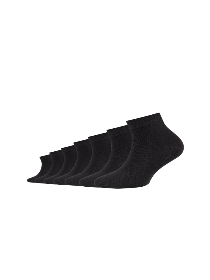 camano Kurzsocken 7er Pack ca-soft in Schwarz günstig kaufen