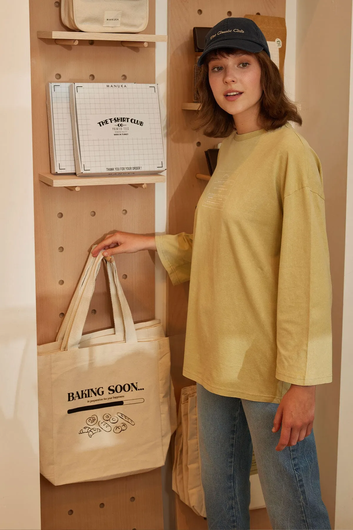 Manuka  BEDRUCKTE GÄSTE STOFFTASCHE BACKEN