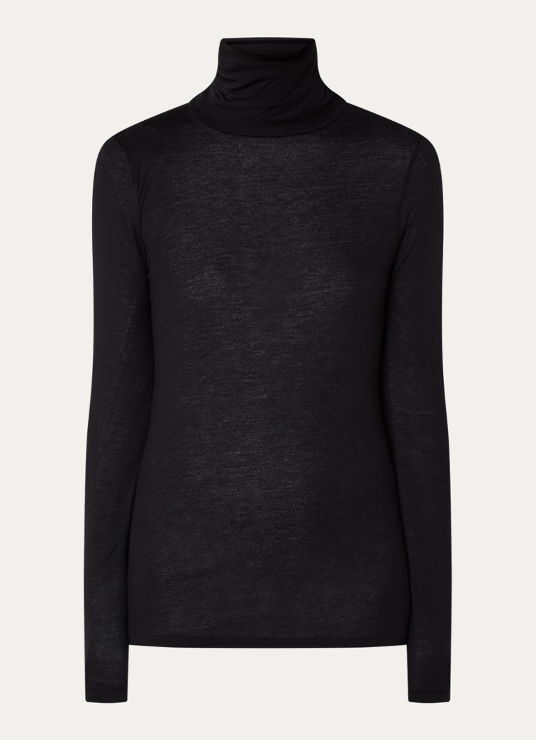 Camicia Benetton a maniche lunghe in misto cashmere con colletto