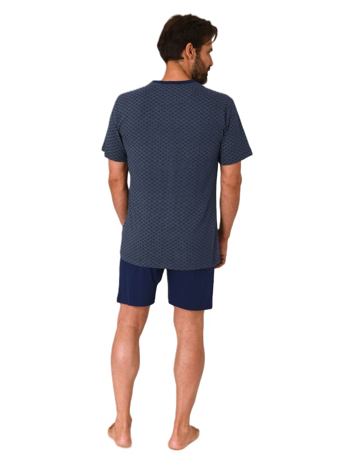 NORMANN Kurzarm Schlafanzug Shorty Pyjama print Übergröße in grün günstig kaufen