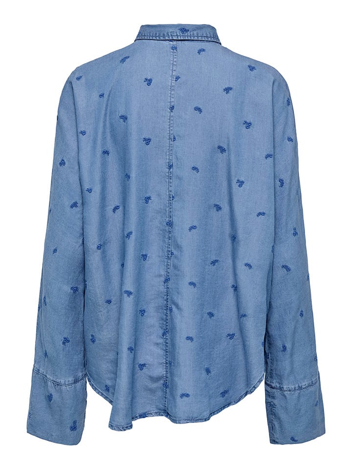 ONLY Bluse in Blau günstig kaufen