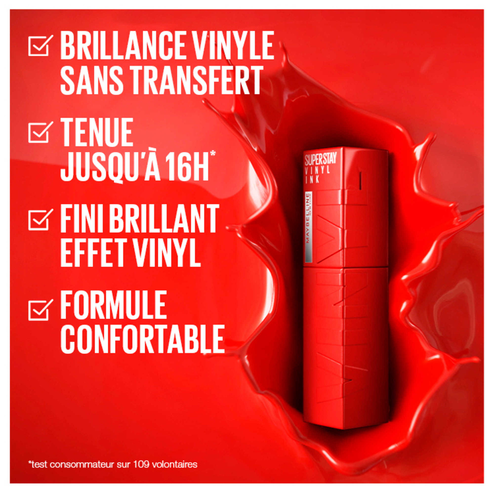 Maybelline New York Maybelline Superstay Vinyl Ink Coffret 4 Encre à Lèvres Coffret rouge à lèvres