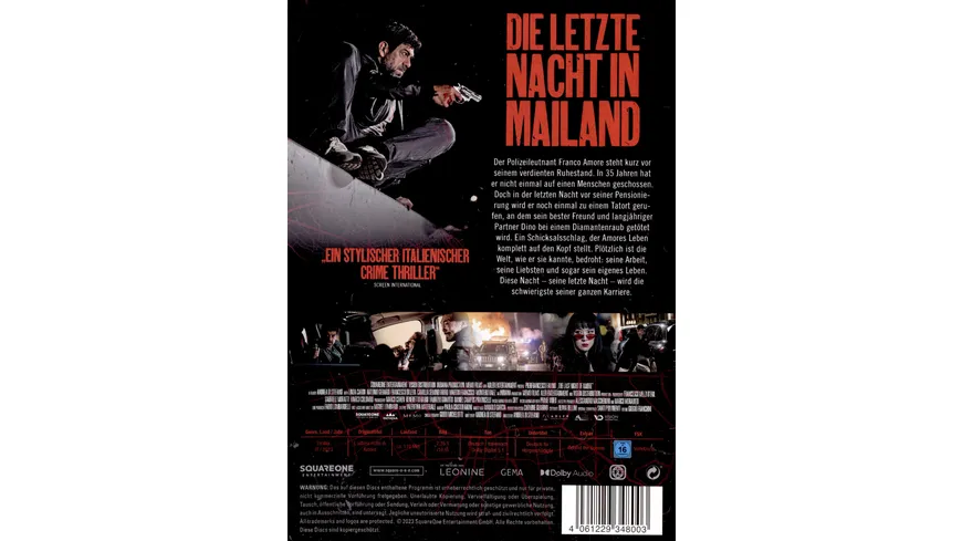 Die letzte Nacht in Mailand