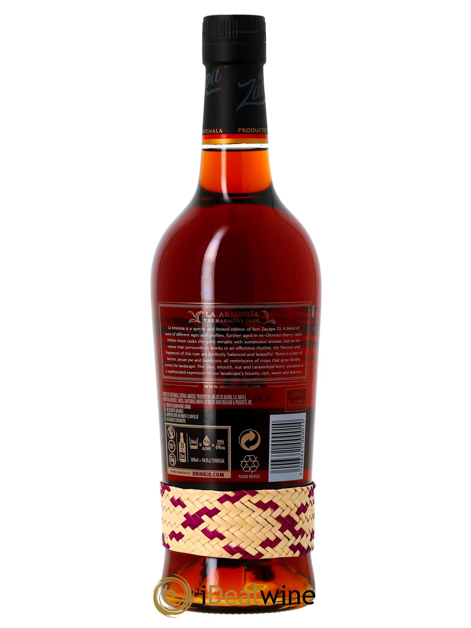 Rhum Zacapa Heavenly Cask Collection La Armonia (70cl)  - Lot de 1 Bouteille