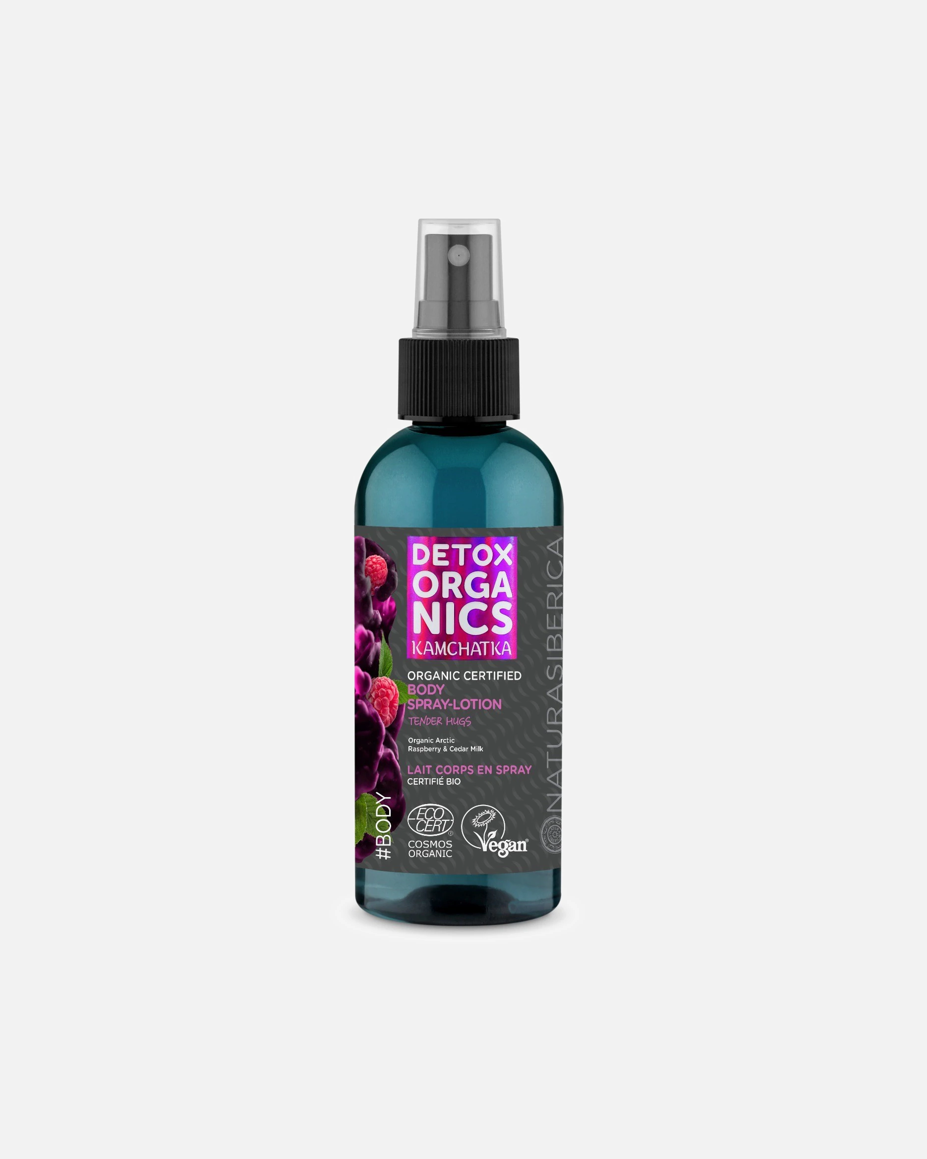 Natura Siberica organické detoxikačné telové mlieko v spreji Organics Kam