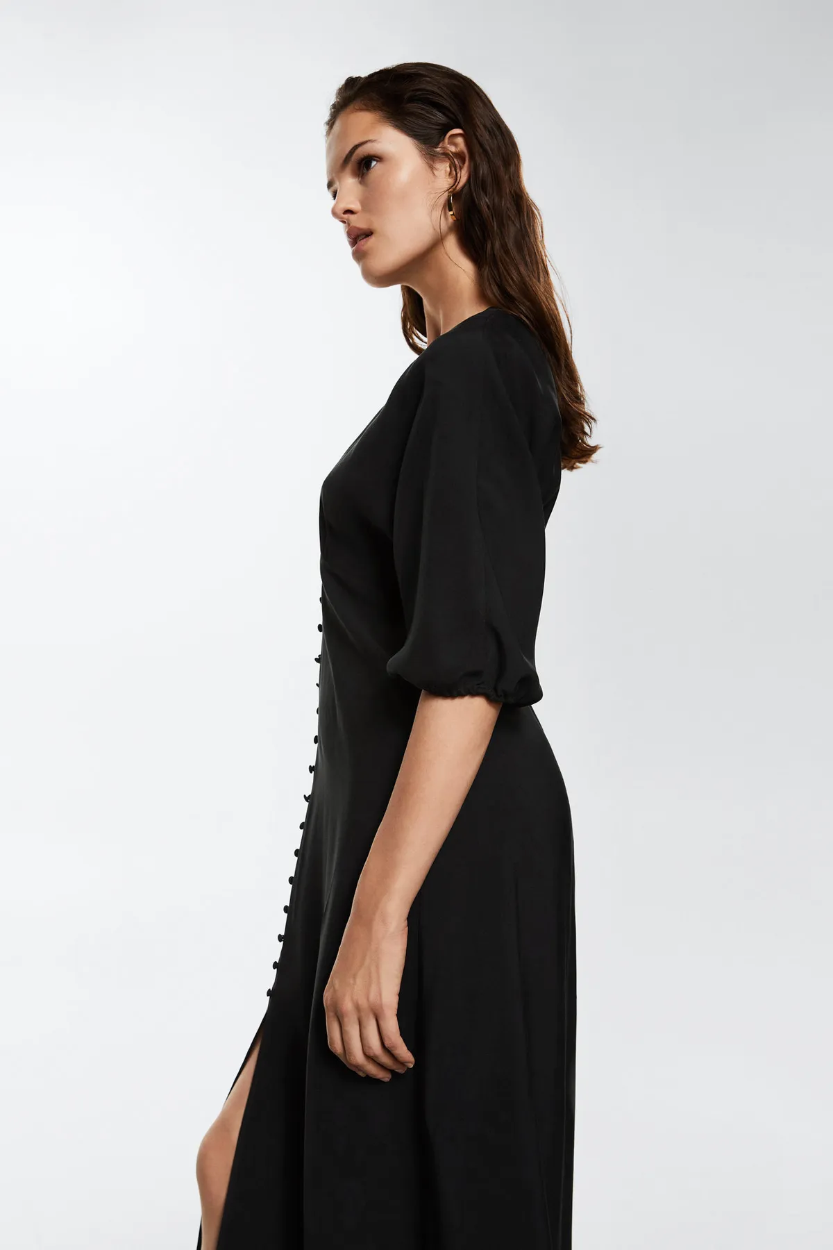 MANGO  Schwarzes Damenkleid 37923846