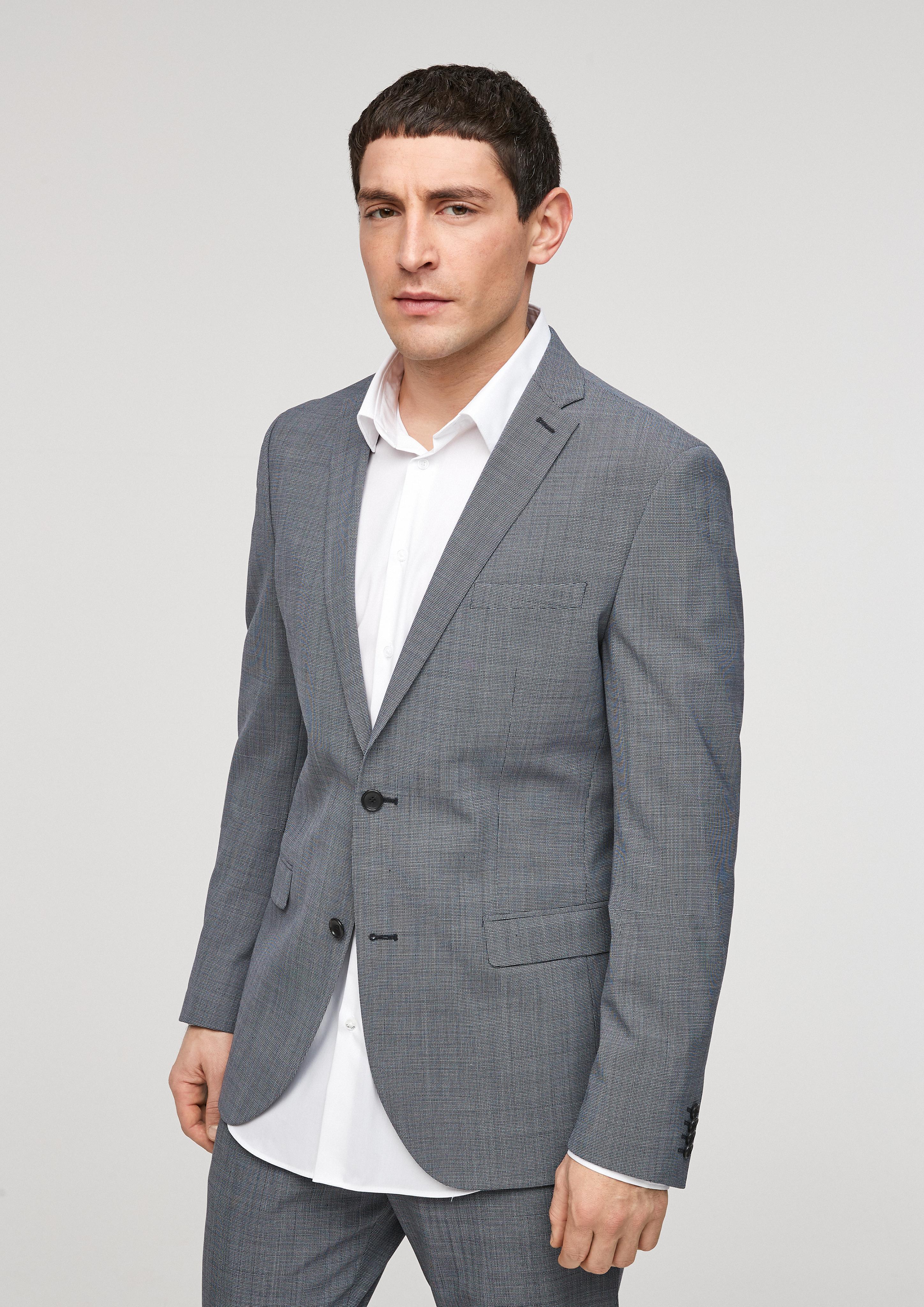 Slim: Elastisches Sakko aus Wollmix  02.899.54.3322-59N1
