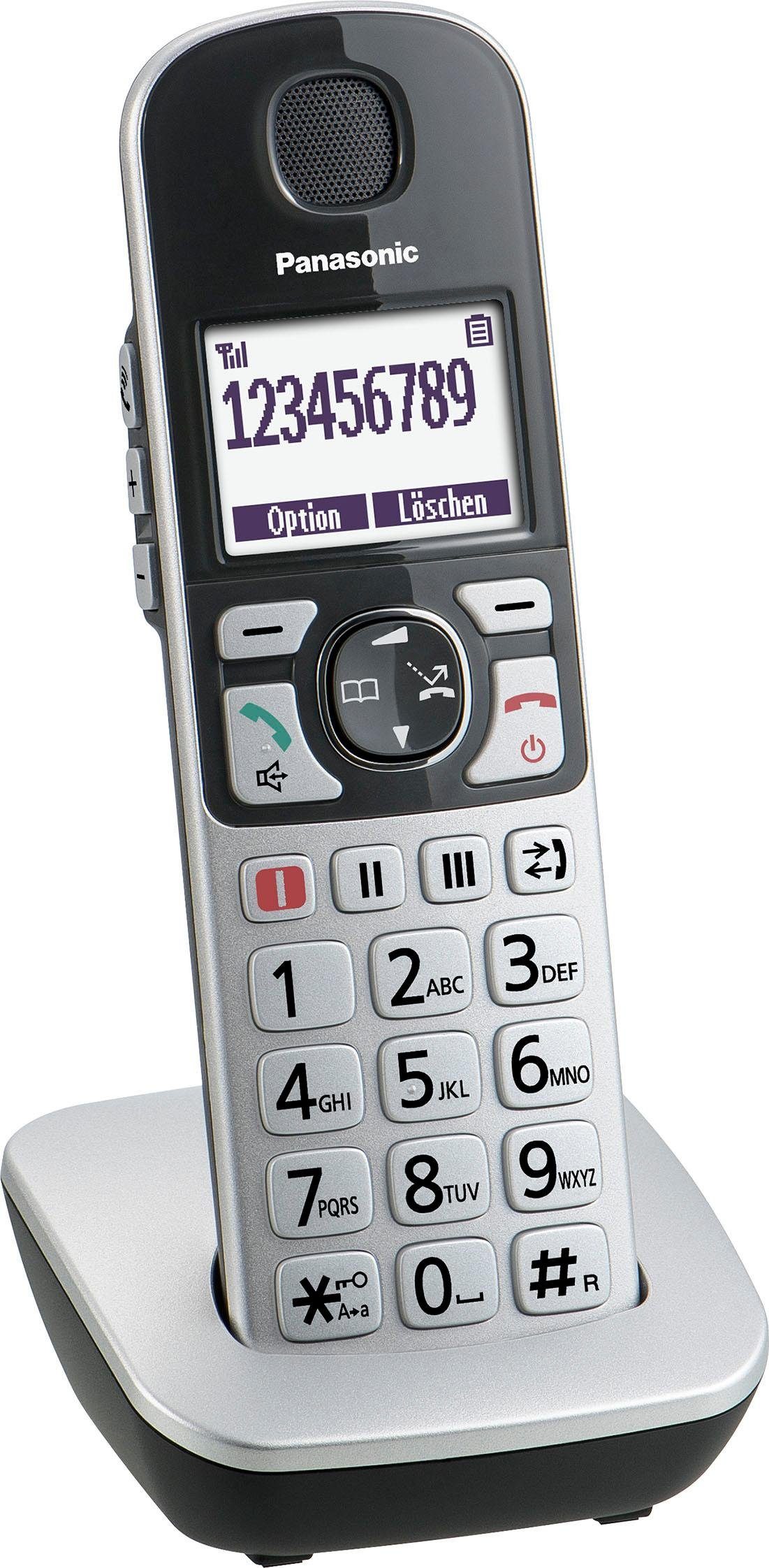 Panasonic KX-TGQ500 Seniorentelefon (Mobilteile: 1, mit IP-Technologie)