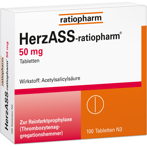 HERZASS-ratiopharm 50 mg Tabletten  100 St  Tabletten