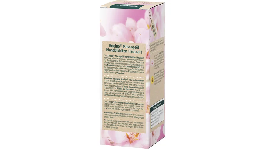 Kneipp Massageöl Mandelblüten Hautzart 100 ml