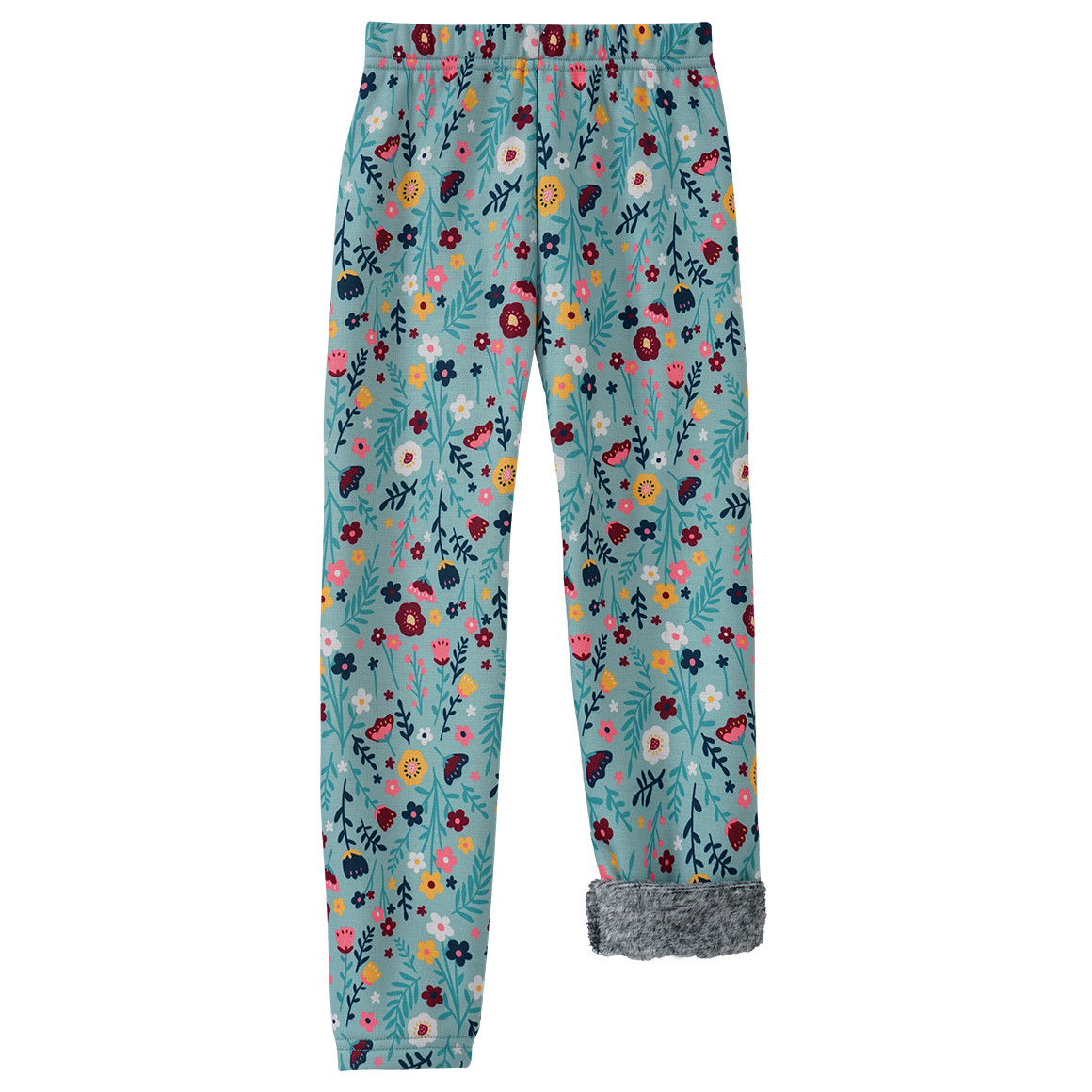 Mädchen Thermo-Leggings mit Blümchen-Print