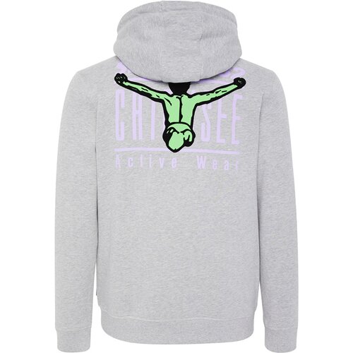 HOODIEJACKE MIT GROSSEM BACKPRINT