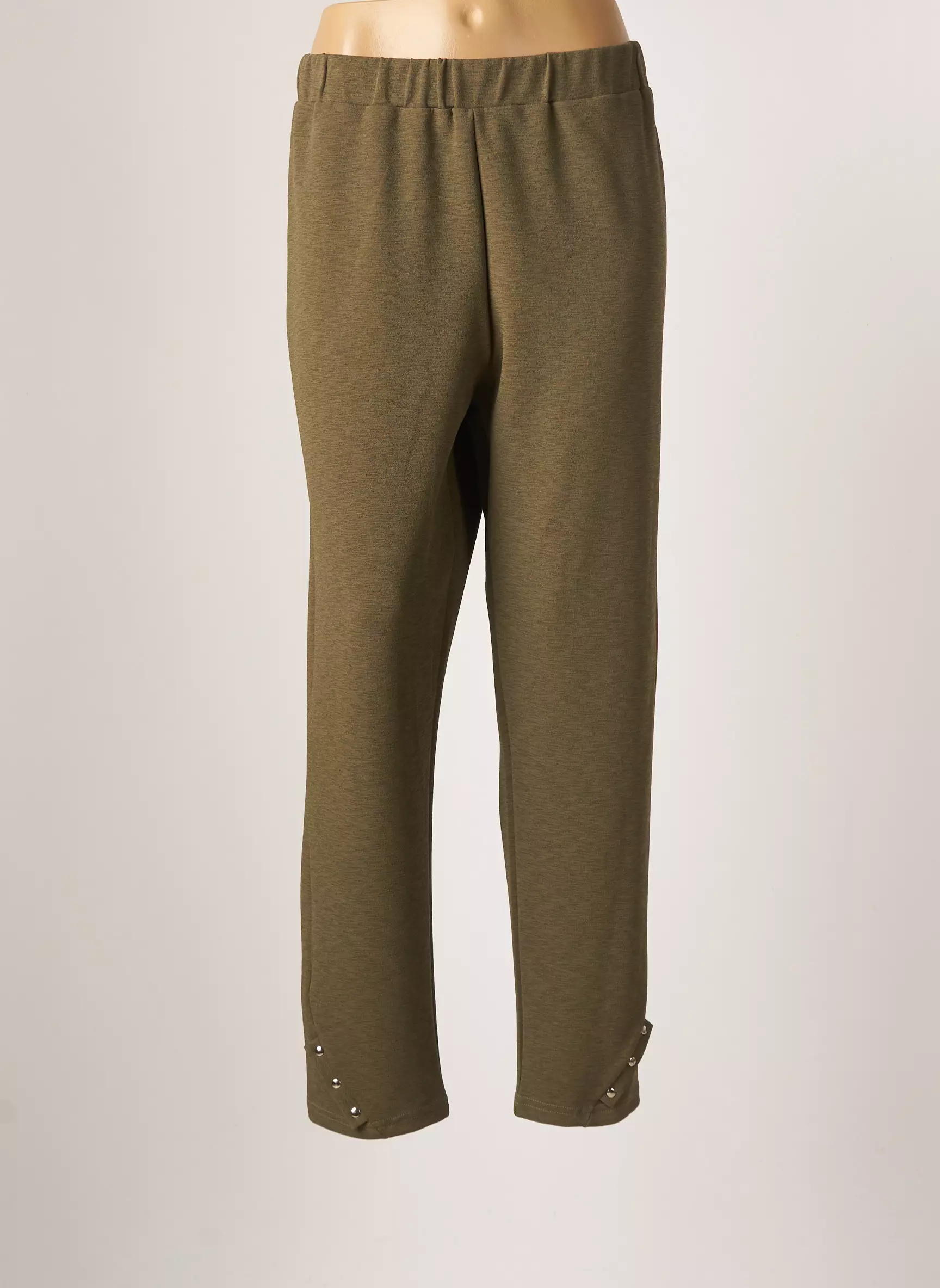 Franck Anna Pantalons Slim Femme couleur vert