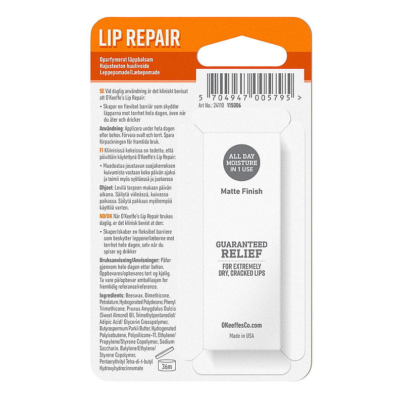 O`Keeffe`s Lip repair O`Keeffe`s