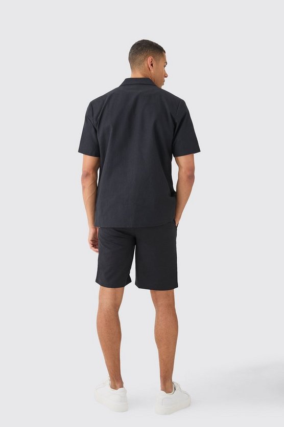 Smarte Leinen-Shorts mit Komfort-Bund