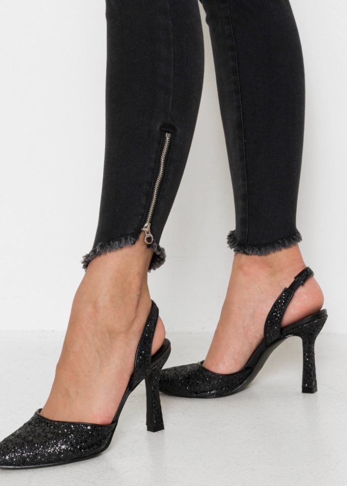Skinny-Jeans mit Reißverschluss