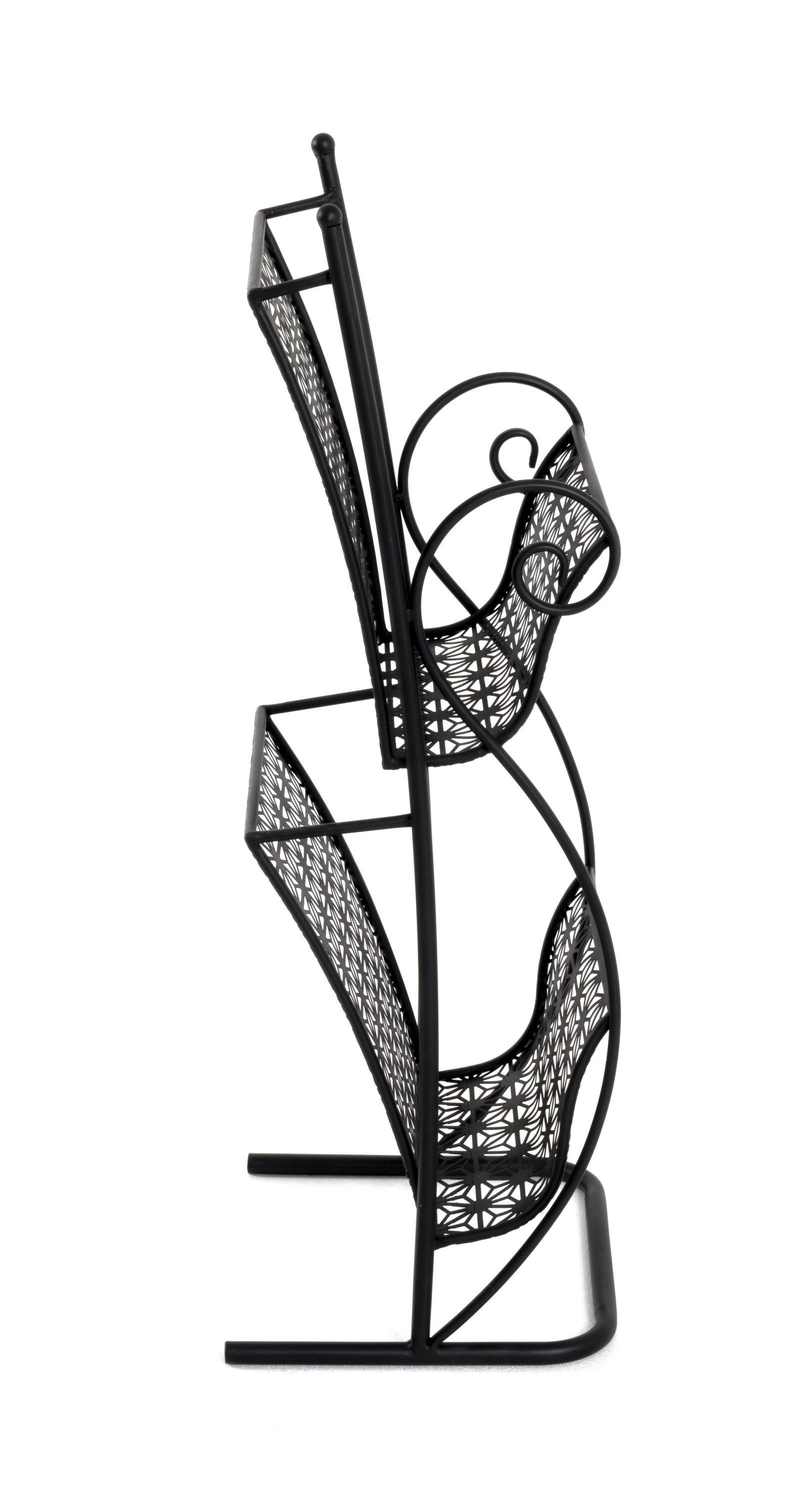 HAKU Zeitungsständer Zeitungsständer, HAKU Möbel Zeitungsständer (BHT 31x80x27 cm) BHT 31x80x27 cm schwarz