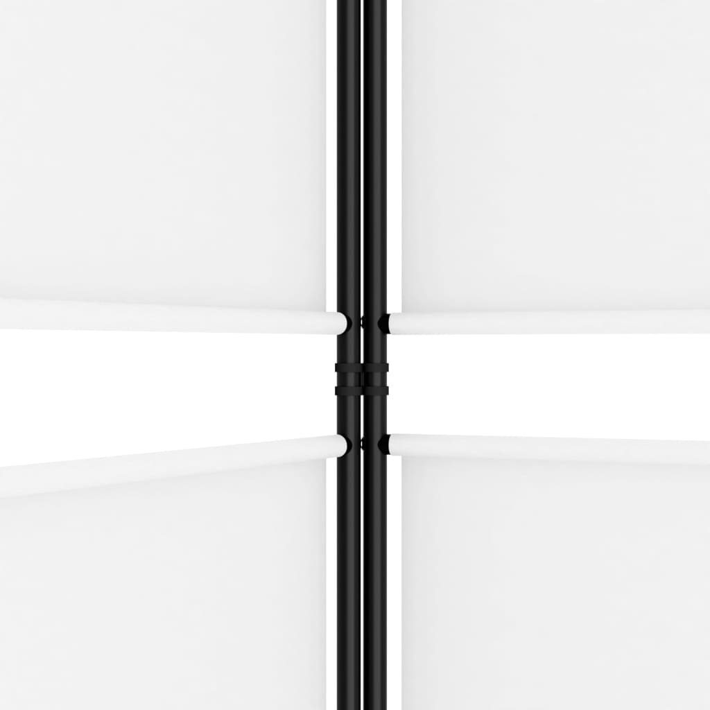 vidaXL Raumteiler 3-tlg. Paravent Weiß 150x180 cm Stoff, 1-tlg.