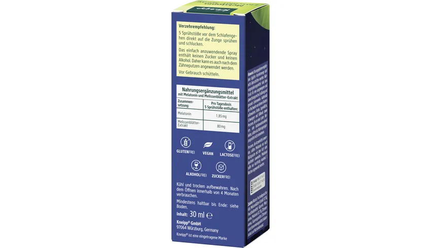 Kneipp Melatonin Einschlaf-Spray 30 ml