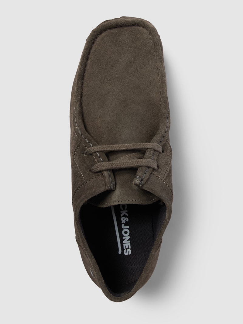 Schnürschuhe mit Label-Details in schwarz