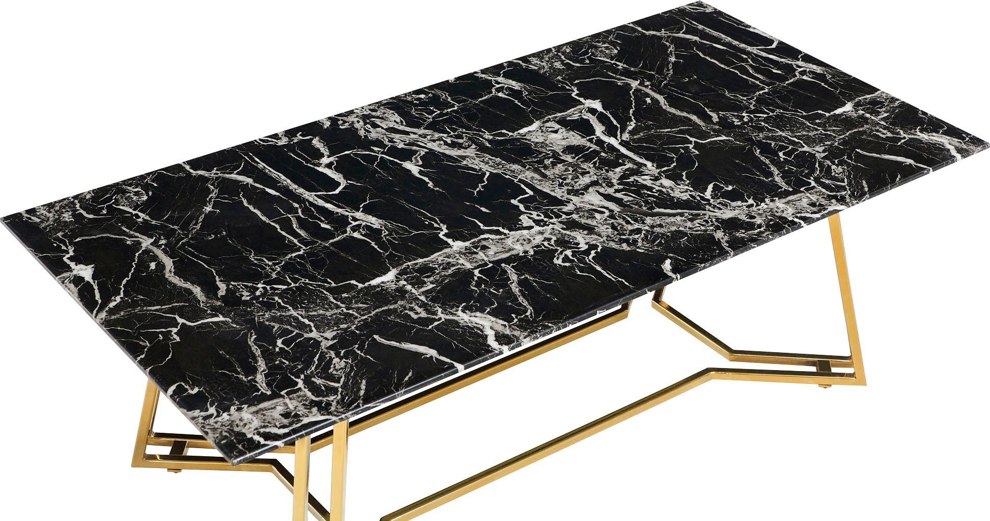 SalesFever Couchtisch, Tischplatte im Marmor-Design