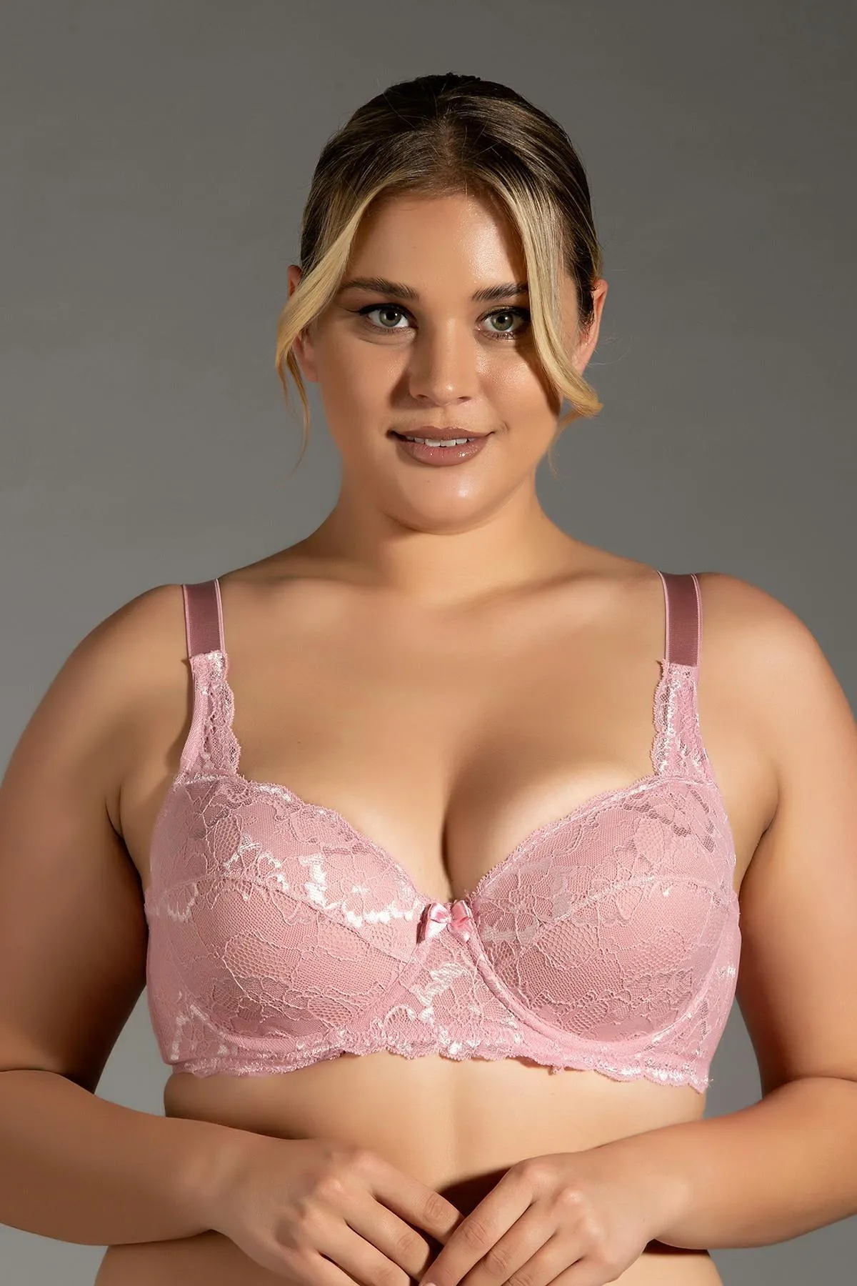 C&City  Spitzen-BH ohne Träger C18041 Dusty Rose