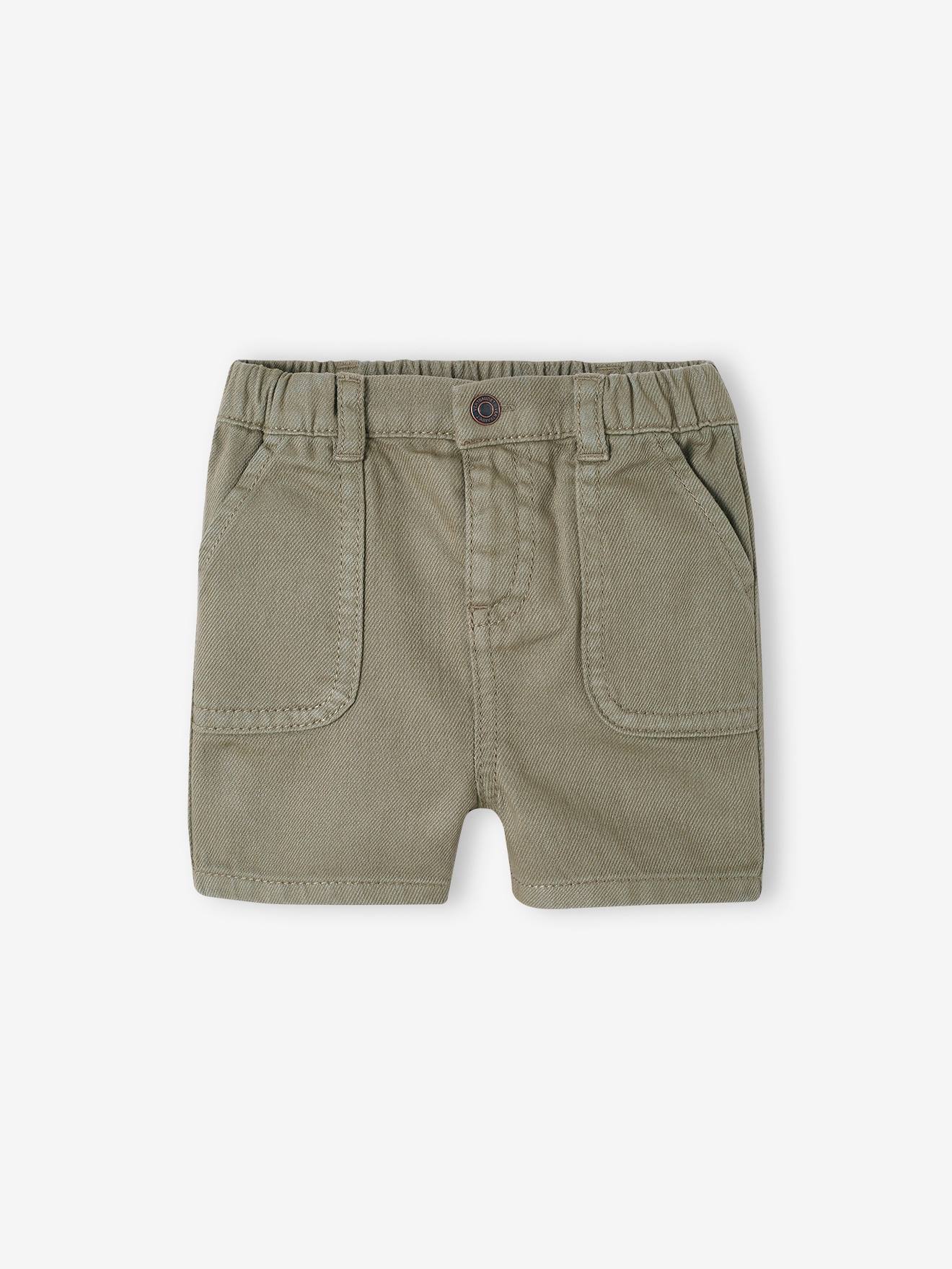 Vertbaudet Baby Shorts mit Dehnbund - khaki