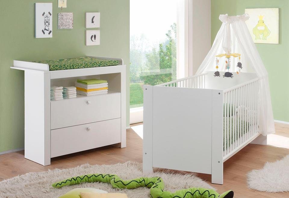 trendteam Babymöbel-Set Olivia, Deal für begrenzte Zeit!, (Spar-Set, 2-St., Bett, Wickelkommode), Bett + Wickelkommode