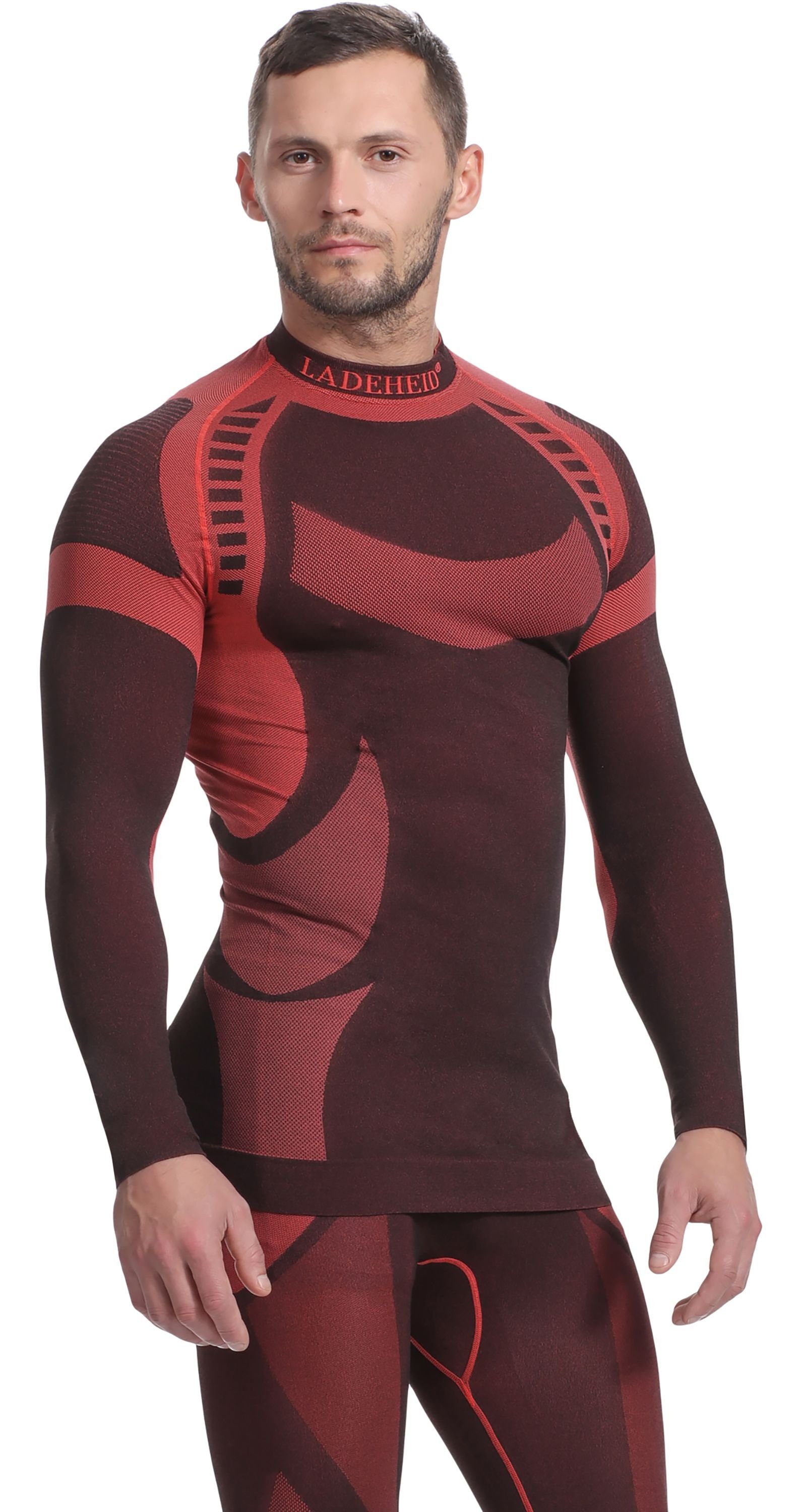 Ladeheid Funktionsunterhemd Herren Funktionsunterwäsche langarm Shirt Thermoaktiv