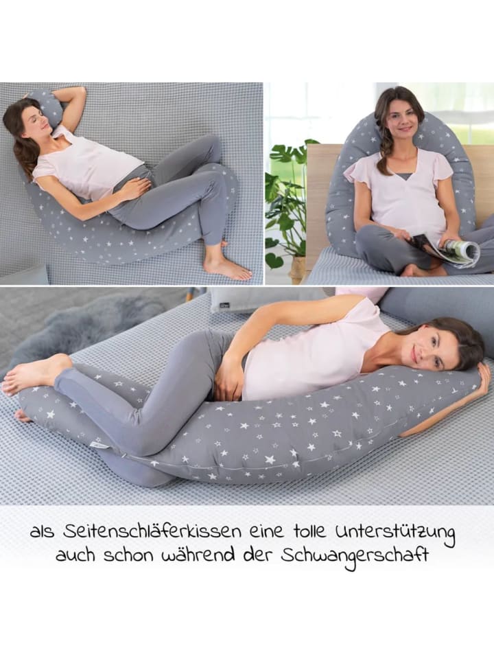 Theraline Stillkissen Das Original mit Mikroperlen-Füllung inkl. in grau,motiv günstig kaufen onesize