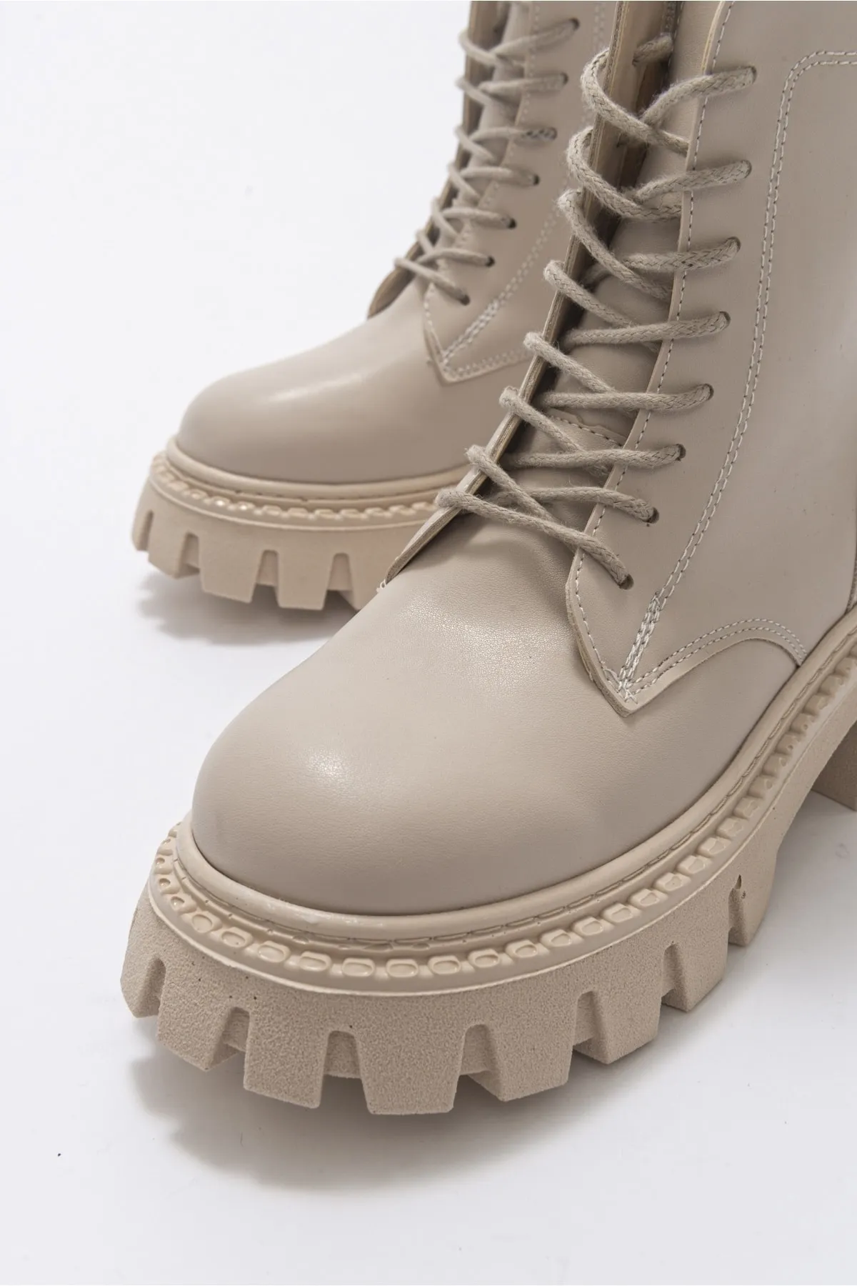 LuviShoes  Tool Beige Damenstiefel