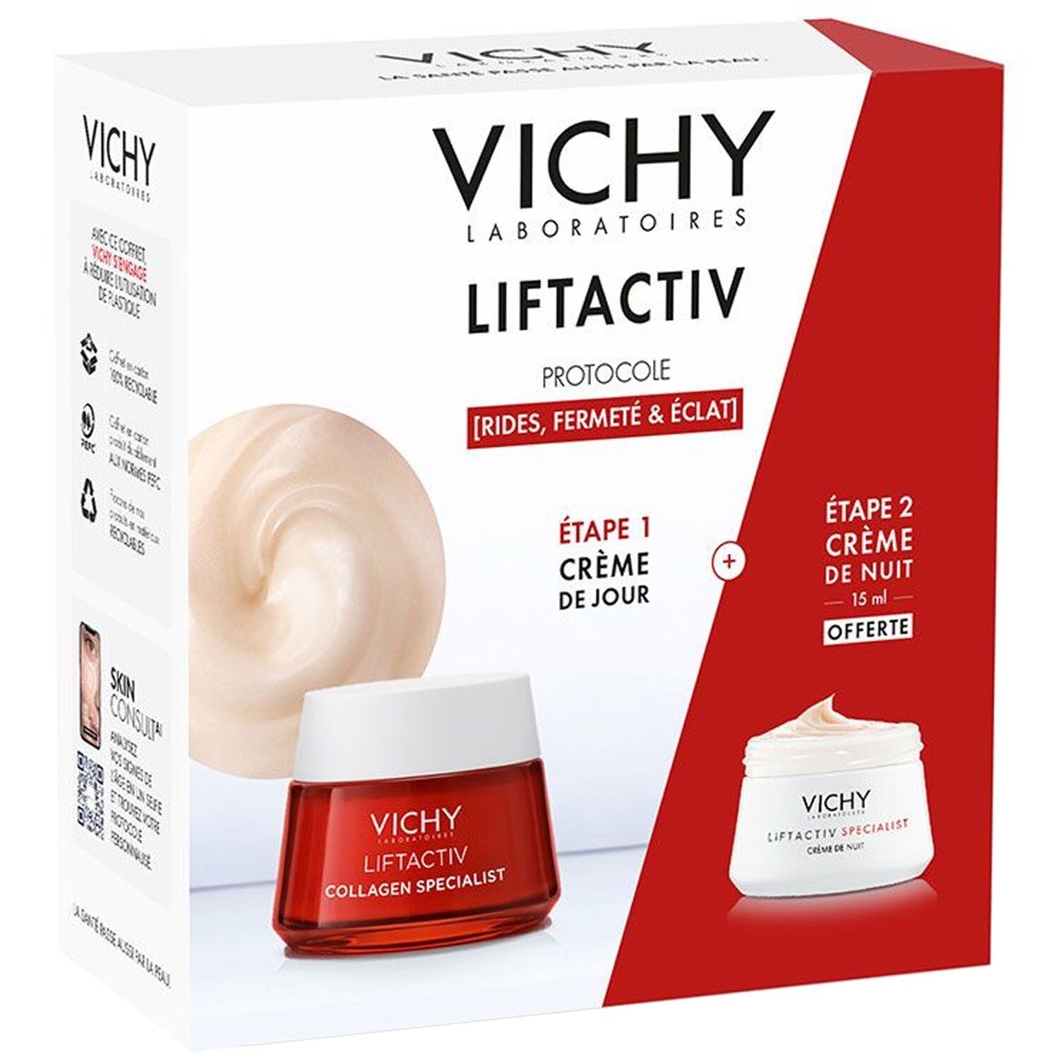 Vichy Liftactiv Coffret Protocole Rides, Fermeté & Eclat - 2 Produits