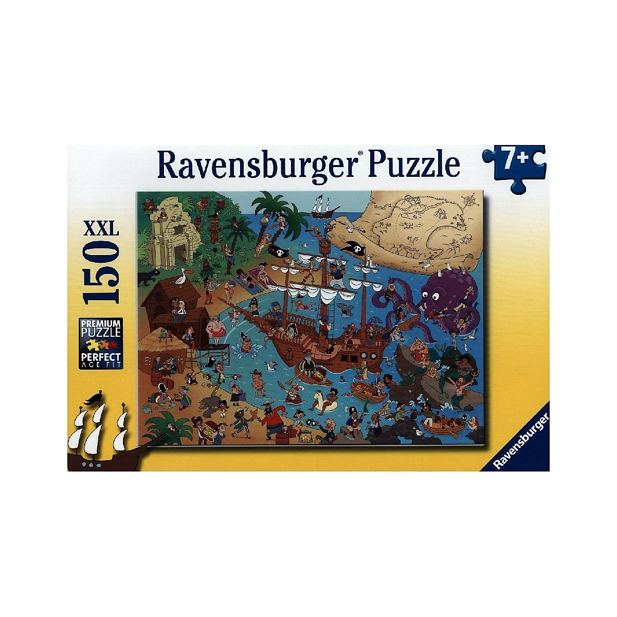 Ravensburger Kinderpuzzle - 13349 Die Piratenbucht - 150 Teile Puzzle für Kinder ab 7 Jahren