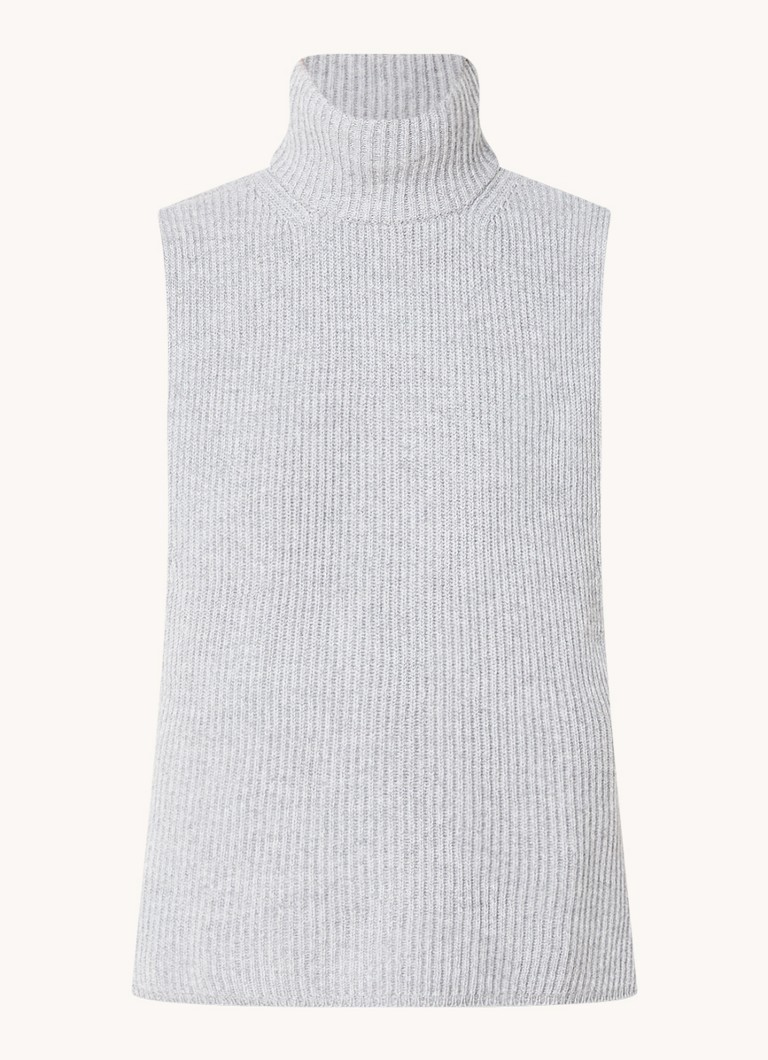 Vestă MaxMara cu nervuri, dintr-un amestec de cașmir și nisip