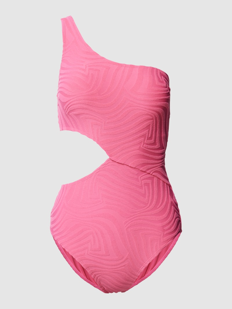 Badeanzug mit Allover-Muster Modell 'ALBA BEACH' in pink
