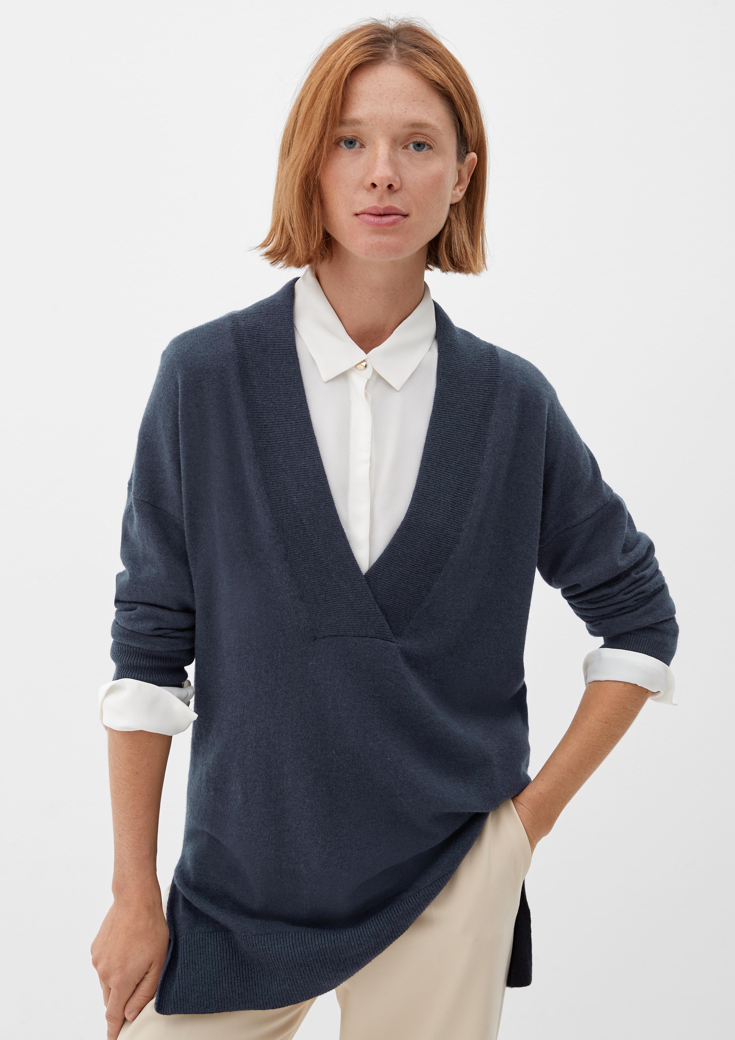 Feinstrickpullover aus Wollmix  2118807-5920