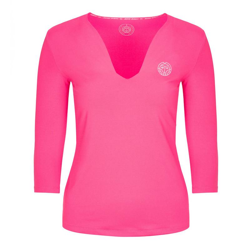 BIDI BADU Ariana Tech V-Neck Longsleeve Tennisshirt Damen