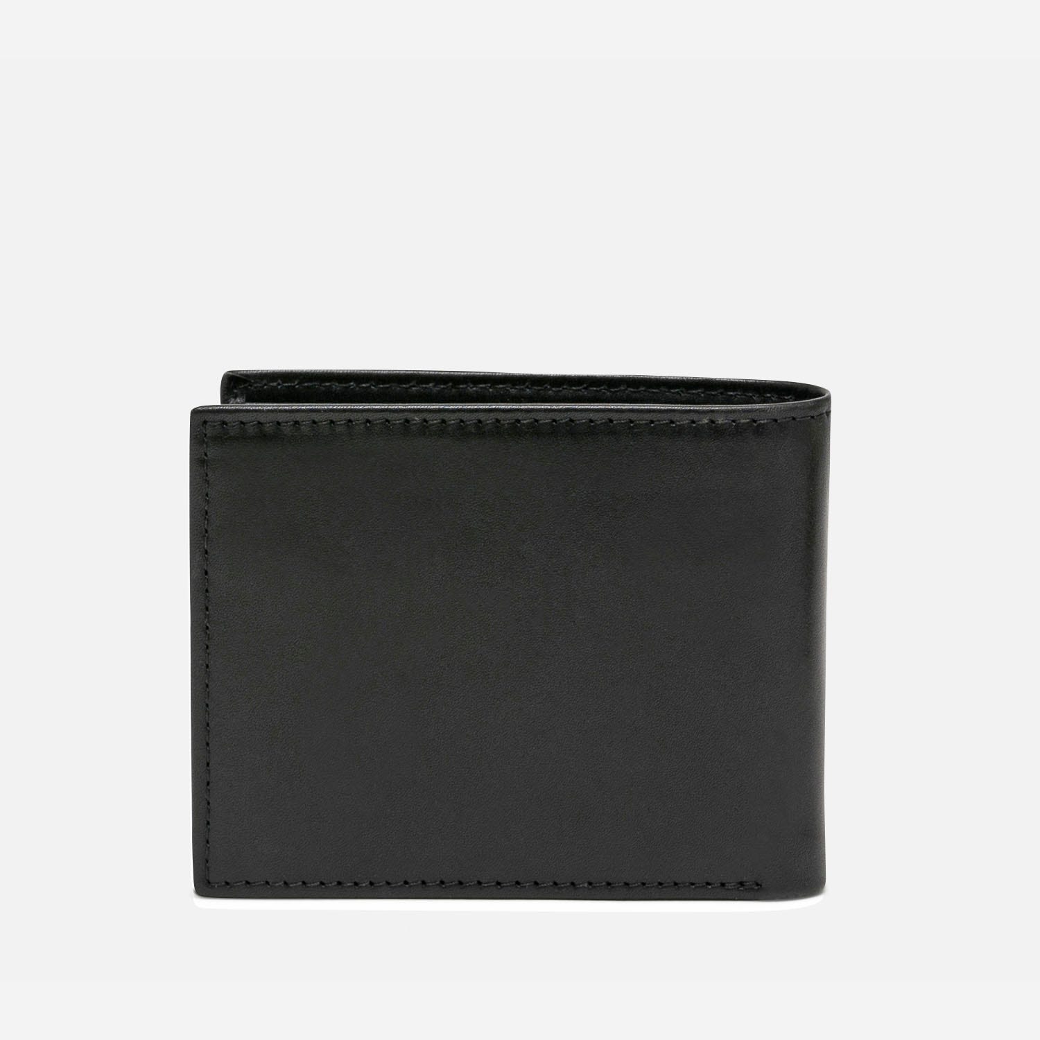 Portefeuille noir en cuir