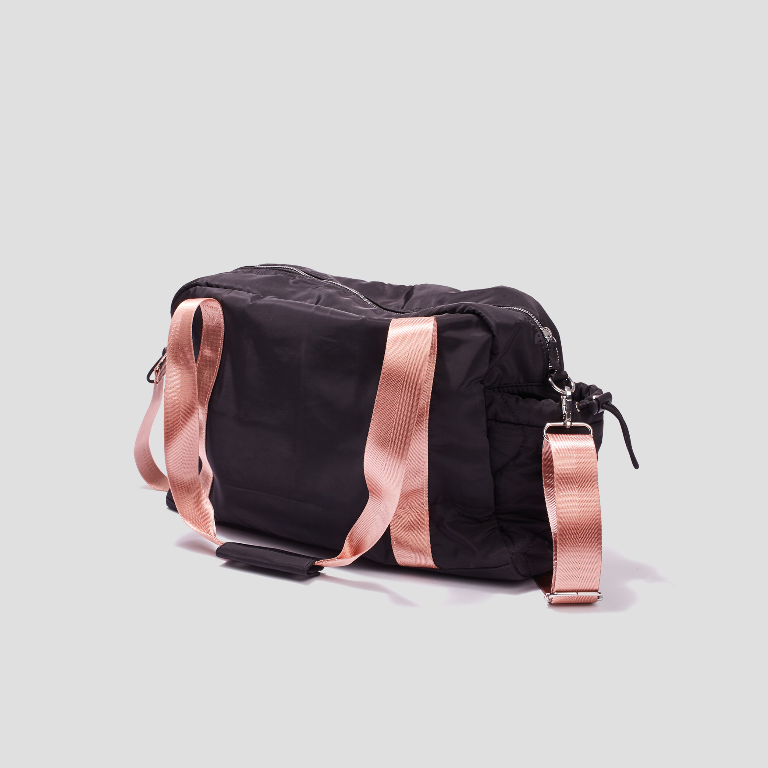 Sac de sport aspect matelassé noir femme | La Halle