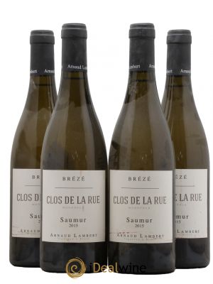 Saumur Brézé Clos de la rue Arnaud Lambert  2015 - Lot de 4 Bouteilles