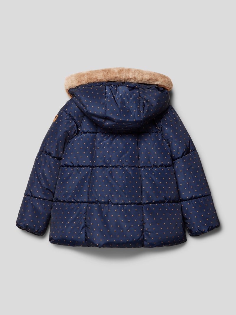 Jacke mit Allover-Muster in marineblau