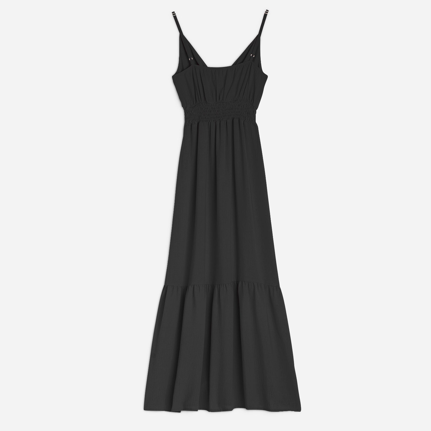 Robe longue TEXTO noire avec nœud