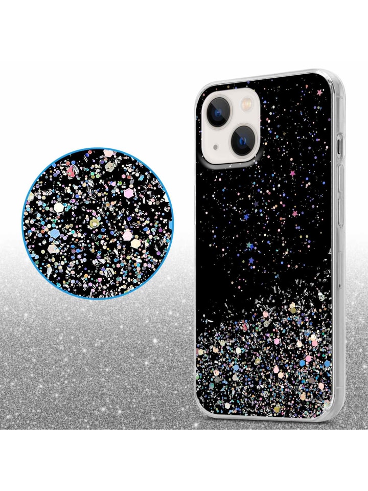cadorabo Hülle für Apple iPhone 14 Glitter in Schwarz mit Glitter günstig kaufen onesize